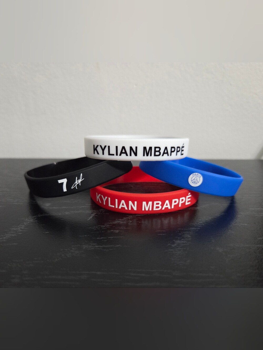 (4pc) Kylian Mbappe Signature Soccer Silicone Bracelets France